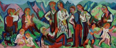 Sunday of the Mountain Farmers (Alp Sunday) by Ernst Ludwig Kirchner